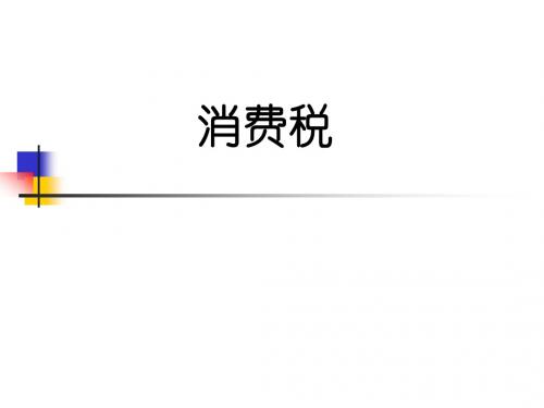 第12章  消费税