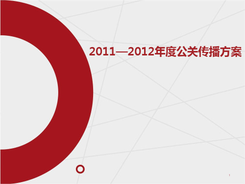 行业年度公关传播方案