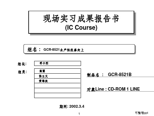 《生产线改善报告》PPT课件