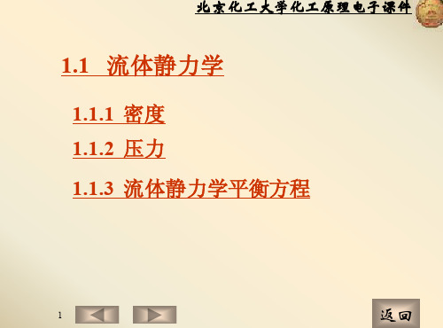 北京化工大学《化工原理》内部教学课件