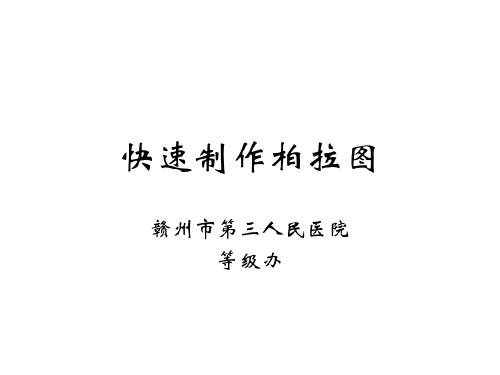柏拉图排列图制作方法