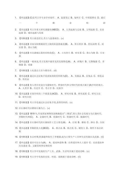 考古与人类