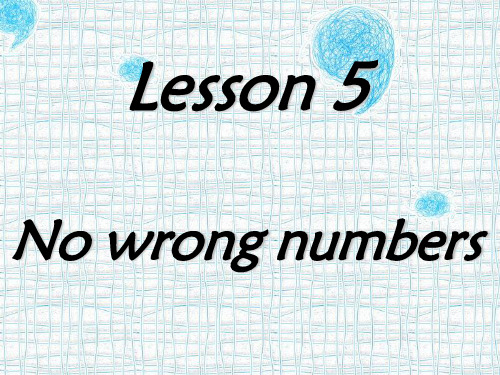 新概念二 Lesson5