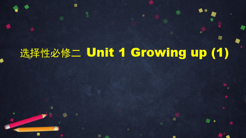 2020-2021学年外研版(2019)高一英语Unit1Growingup(1-Reading课件