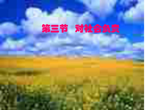 初二政治上学期对社会负责-湘教版