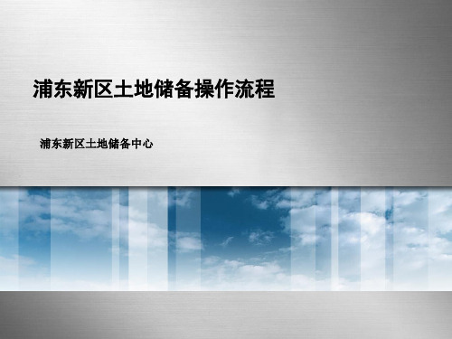 20-储备项目操作流程