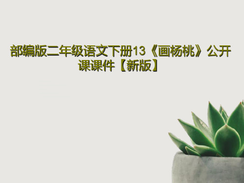 部编版二年级语文下册13《画杨桃》公开课课件【新版】PPT共31页