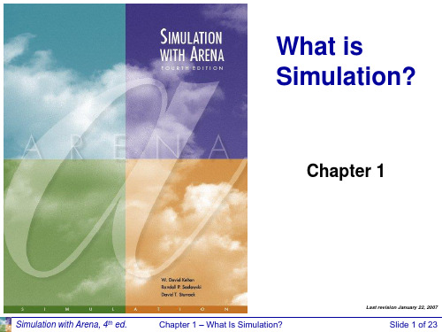 仿真学Arena详解 Chapter+01+Slides