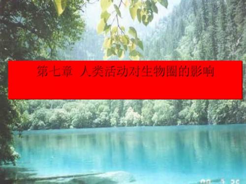 【初中生物】分析人类活动对生态环境的影响PPT课件1