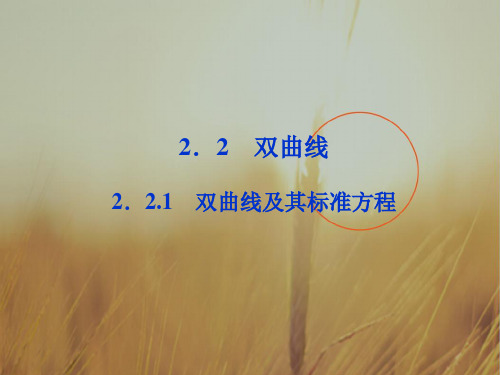 最新-2018高中数学 第2章221双曲线及其标准方程课件 新人教A版选修1-1 精品 