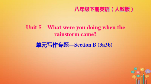 八年级英语下册Unit5Whatwereyoudoing习题课件 (7)