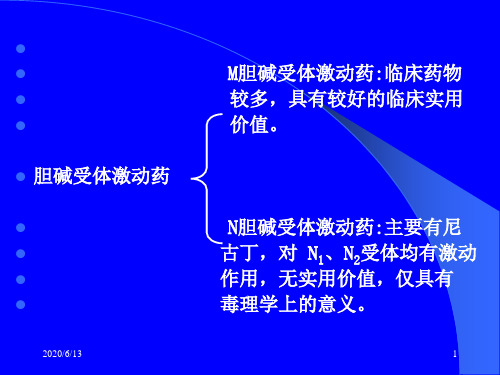 药理学胆碱受体激动药