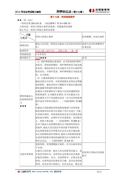 第十七章 死刑复核程序