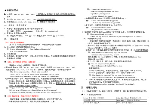 英语句型转换(一般一问句转特殊疑问句)