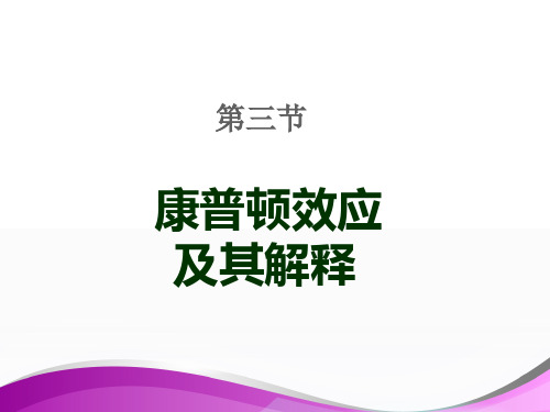 第三节-康普顿效应及其解释