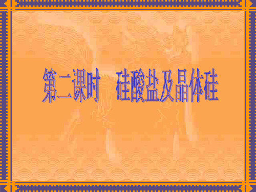 硅酸盐 PPT