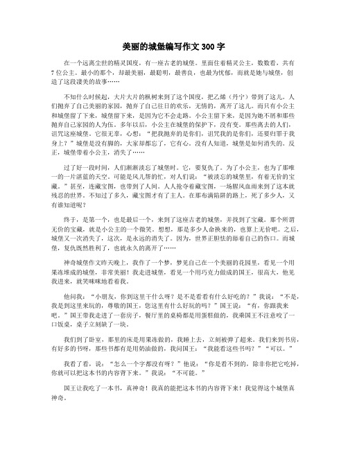 美丽的城堡编写作文300字