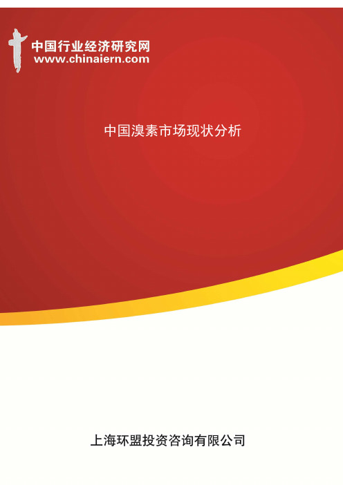 中国溴素市场现状分析(上海环盟)