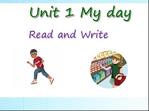 人教PEP五年级下册英语Unit1 My day PartB(共12张PPT)