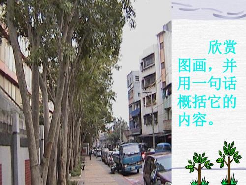 行道树PPT课件62 人教版 (共17张PPT)