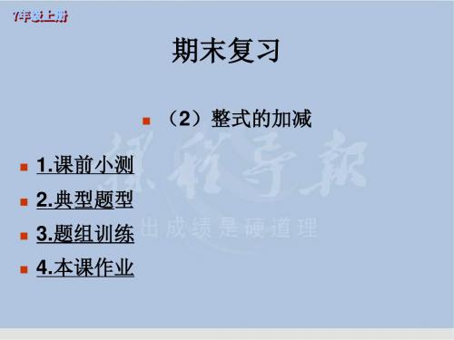 七年级数学整式的加减8(201909)
