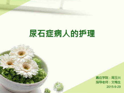 尿石症病人的护理