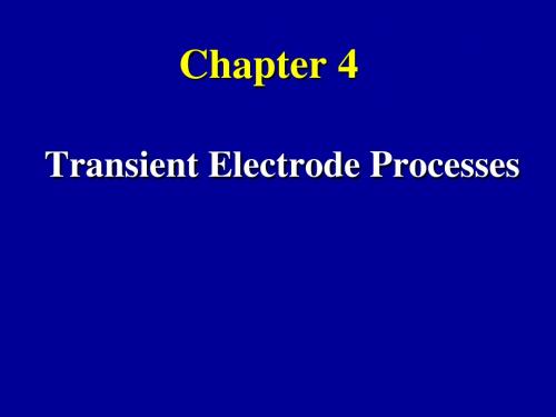 Chaper 4 -Transient electrode processes