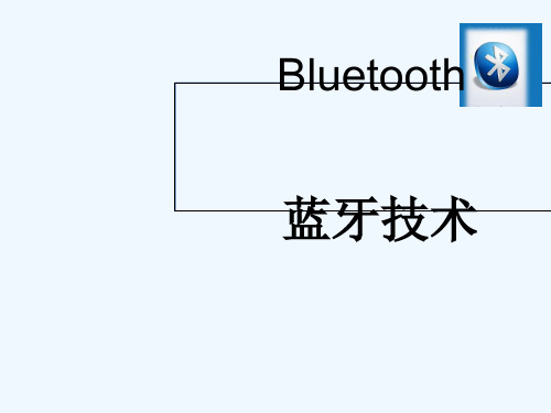 蓝牙专业技术标准ppt