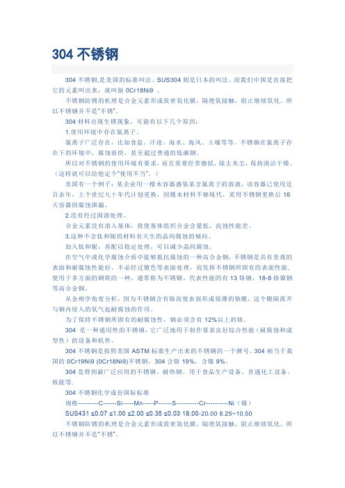 304不锈钢知识