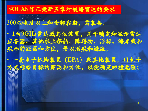航海雷达新性能标准[1]