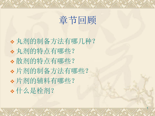 中药药剂学 外用膏剂PPT精选课件