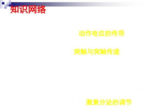 2017-2018学年中图版   必修三第三章《动物稳态维持的生理基础》  课件(共21张)