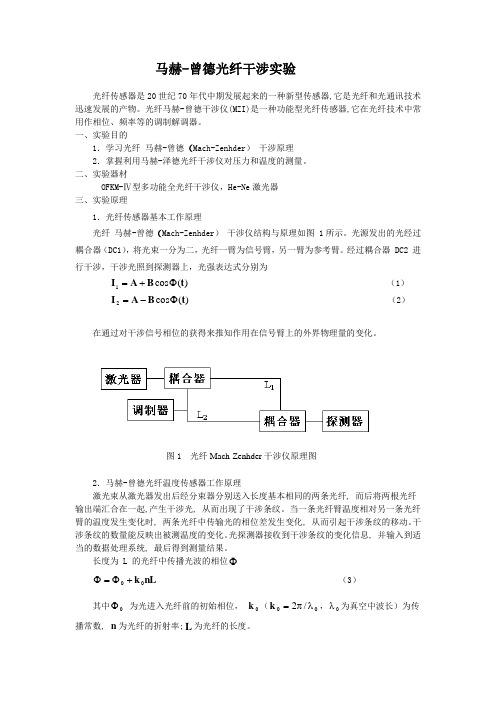 光纤马赫-曾德干涉设计报告