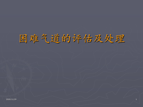 困难气道的评估及处理 ppt课件