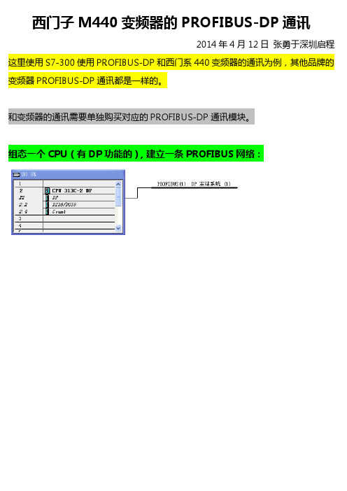 西门子S7-300PLC与变频器通讯最生动简易的教程