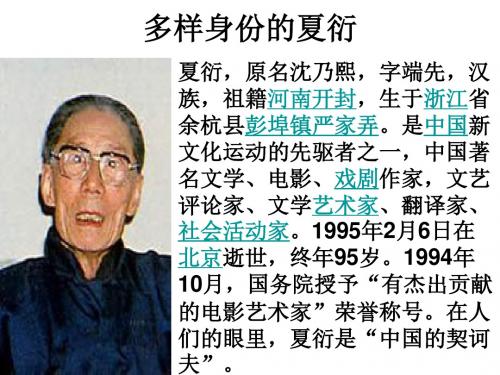 夏衍简介