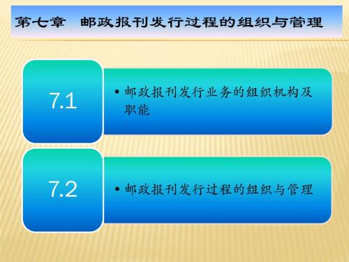 邮政业务与管理第七章