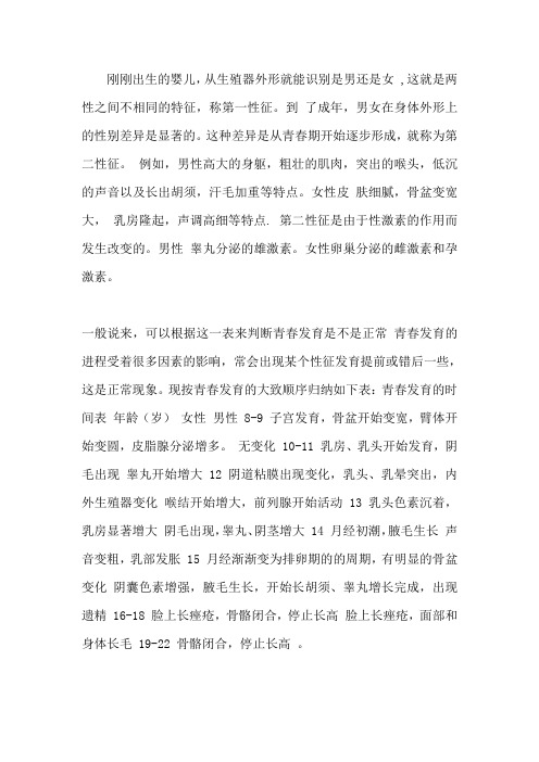 第二性征