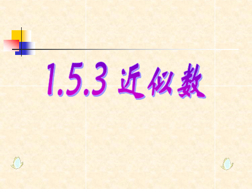 人教版七年级数学上册《近似数》PPT课件