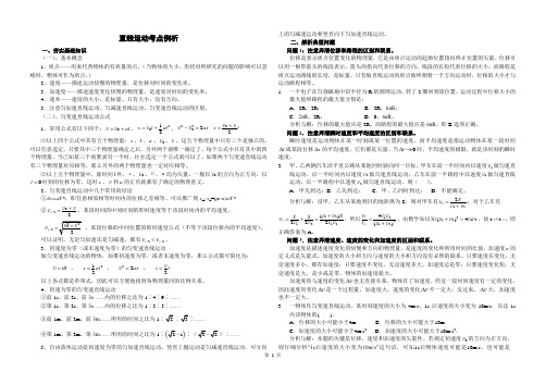 直线运动专题