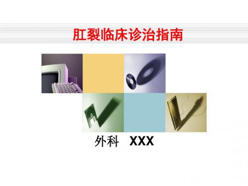 【尚择优选】肛裂诊治指南