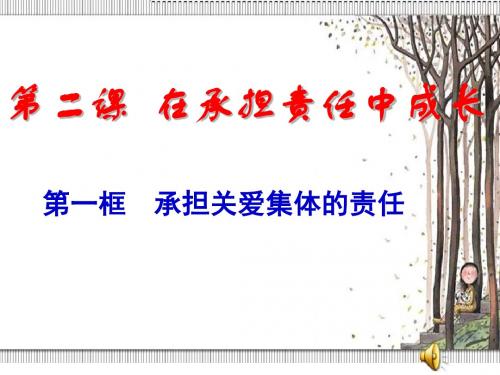 九年级政治在承担责任中成长