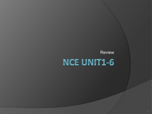 新概念英语2-NCE-unit1-6-复习PPT课件
