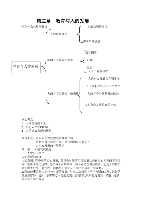 教师资格证-科目二-第三章知识点讲解