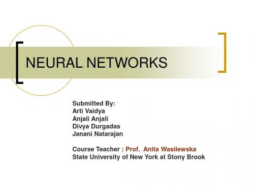 NEURALNETWORKS培训课件.ppt