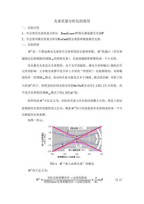 质量光束分析仪的使用