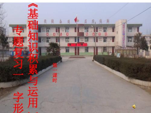 中考语文专题复习二字形