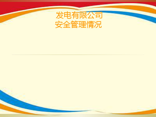 《公司安全管理情况》PPT课件