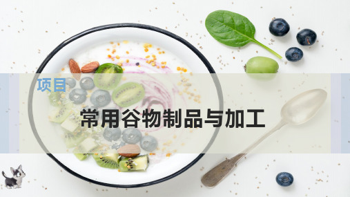 常用谷物制品与加工