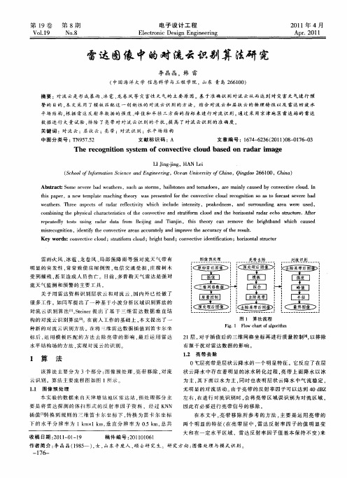雷达图像中的对流云识别算法研究